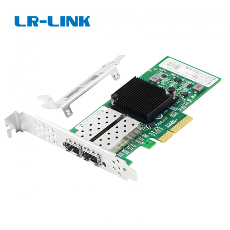 Сетевая карта LR-Link NIC PCIe x4, 2 x 1G SFP, Intel i350 chipset (FH+LP) (id 34001)