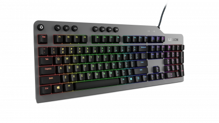 Клавиатура Lenovo Legion K500 RGB механическая черный USB Multimedia for gamer LED (подставка для запястий) (id 39205)