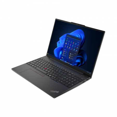 Ноутбук Lenovo ThinkPad E16 G2 Intel Core Ultra 5 125U / 32GB DDR5 / 512GB SSD / 16" WUXGA (1920x1200) IPS, 300 nits, Anti-glare / Intel Graphics / Fingerprint / Thunderbolt 4 / LAN / WiFi / BT / Cam / 47Wh / 65W / BacklitKB / NoOS / Black / 1Y (id 55905)