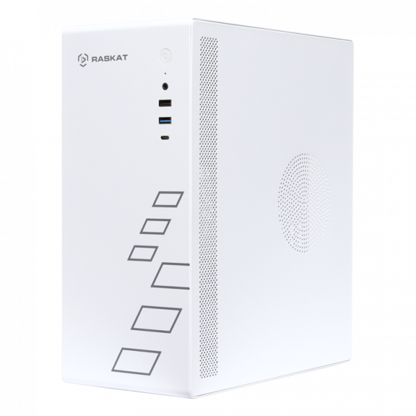 Компьютер Raskat STANDART 300 MT / Intel Core i3-12100 / 16GB / 256GB SSD / Intel Graphics (HDMI+DP) / LAN / NoOS / KB&M / 500W / White / 1Y (id 57355)