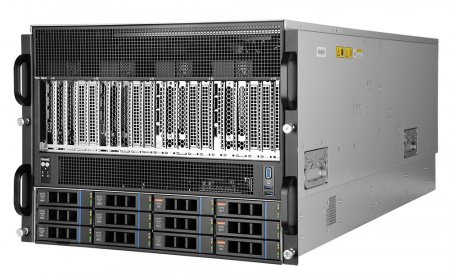 Серверная платформа Gooxi SY8108G-D12R-G4 8U-8GPU platform based on Gen4/5th with direct backplane, standard : 2* NVMe+ 8* SATA, TDP=350W, 32* DDR5 slots, support 13* PCle.slots:8* PCle5.0x16 GPU slots +1* PCle5.0x16 slts +1* PCle5.0x8 slots +1* PCle4.0x