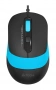 Мышь A4Tech Fstyler FM10 черный/синий оптическая 1600dpi USB 4but (FM10 BLUE) (id 39448)