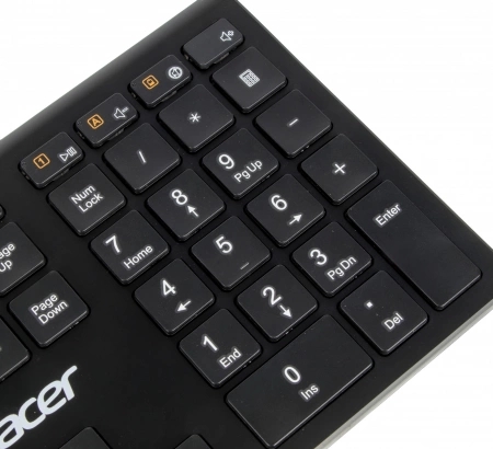 Клавиатура/ Клавиатура беспроводная Acer OKR020 Wireless 2.4G slim Multimedia black (id 30864)