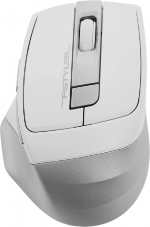 Мышь A4Tech Fstyler FG35 серебристый/белый оптическая 2000dpi беспров. USB 6but (FG35 SILVER) (id 39825)
