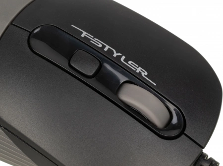 Мышь A4Tech Fstyler FM10 черный/серый оптическая 1600dpi USB 4but (FM10 GREY) (id 39447)