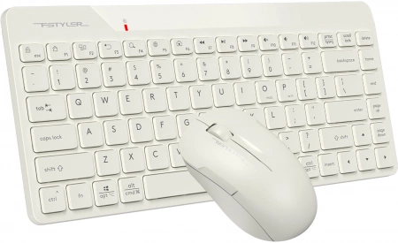 Клавиатура + мышь A4Tech Fstyler FG2200 Air2 клав:бежевый мышь:бежевый USB беспроводная slim (FG2200 AIR2 BEIGE) (id 39189)