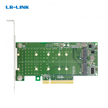 Адаптер Linkreal LRNV95N8 PCIe x8 to 2-Port M.2 NVMe Adapter {50} (300701) (id 53727)