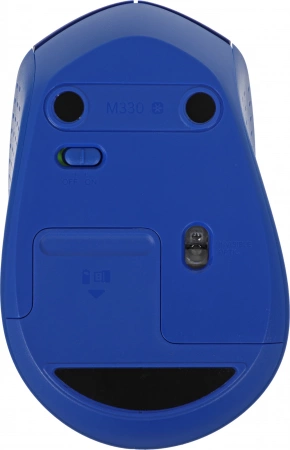 Мышь Logitech M330 Silent Plus синий оптическая 1000dpi silent беспров. USB 2but (910-004925) (id 29389)