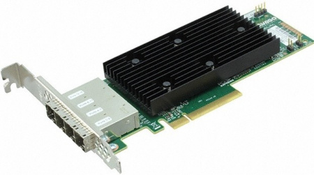 Контроллер Broadcom/LSI 9305-16E (05-25704-00) (PCI-E 3.0 x8, LP, EXTERNAL) SGL SAS12G, 16port (4*mini-SAS HD SFF8644), Каб.отдельно, 1 year (id 26053)