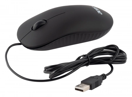 Мышь компьютерная/ Проводная мышь ACER OMW122 оптическая (1200dpi) soft-touch (3but) black (id 27303)