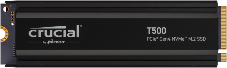 Твердотельный накопитель SSD Crucial T500 2TB PCIe Gen4 NVMe M.2 SSD with heatsink CT2000T500SSD5 (id 58242)