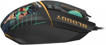 Мышь A4Tech Bloody W63 Max Renegade черный/рисунок оптическая 12000dpi USB (W63 MAX) (id 39796)