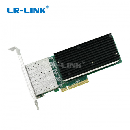 Сетевой адаптер PCIE 10GB FIBER 4SFP+ LREC9804BF-4SFP+ 94F4486 LR-LINK (id 32552)