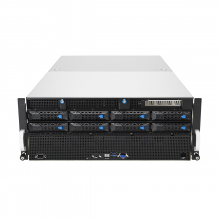 Серверная платформа Asus 4U ESC8000A-E11 2*LGA4094 up to 280W / 32*DDR4 RDIMM / 4*3.5 SAS/SATA + 4*3.5 SAS/SATA/NVME / 8*FHFL Gen4 x16 + 2*FHHL Gen4 x16 / IPMI 2.0 / VGA / GPU Support / 2+2*2200W (id 58151)