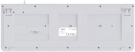 Клавиатура Acer OKW400 белый USB Multimedia (ZL.KBDEE.01B) кабель 1.8м (id 38170)