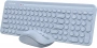 Клавиатура + мышь A4Tech Fstyler FG3300 Air2 клав:синий мышь:синий USB беспроводная slim Multimedia (id 39194)