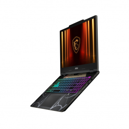 Ноутбук MSI Cyborg 15 B2RWFKG-071US Intel Core 7-240H / 16GB DDR5 / SSD 512GB / 15.6" FHD (1920x1080) IPS Anti-Glare,144Hz, 250nits / NVIDIA GeForce RTX 5060 8GB (HDMI) / LAN / WiFi / BT / CAM / 55.2Whr / 120W ext / Win 11 Home / Black / 1Y (id 56496)