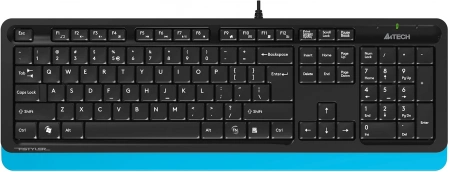 Клавиатура + мышь A4Tech Fstyler F1010 клав:черный/синий мышь:черный/синий USB Multimedia (F1010 BLUE) (id 39176)