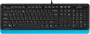 Клавиатура + мышь A4Tech Fstyler F1010 клав:черный/синий мышь:черный/синий USB Multimedia (F1010 BLUE) (id 39176)