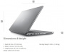 Ноутбук Dell Latitude 5450 Ultra 7 155U / 16GB DDR5 / 512GB SSD / 14" 1920x1080 IPS, AntiGlare, 250nits, 45% NTSC / Intel HD Graphics / LAN / WiFi / BT / TPM / Thunderbolt 4 / CamFHD / 54Wh / Backlit Keyboard / Linux / 1Y(5450-7560) (id 32280)