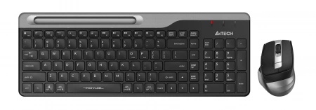 Клавиатура + мышь A4Tech Fstyler FB2535C клав:черный/серый мышь:черный/серый USB беспроводная Bluetooth/Радио slim (FB2535C SMOKY GREY) (id 39182)