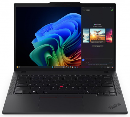 Ноутбук Lenovo ThinkPad T14 Gen 6/ Ultra 7 258V/ 32Gb LPDDR/ 1TB/ 14"(1920x1200) IPS 400nits AG 45% NTSC/ Intel Arc Graphics/ LAN/ WiFi/ BT/ TPM/Thunderbolt/ FPR/ FHDCam+IR/ BKLTKB/ 57Wh/ NoOS/ Black /1Y(21QHS30800)(id 61279)