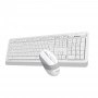 Клавиатура + мышь A4Tech Fstyler FG1010 клав:белый/серый мышь:белый/серый USB беспроводная Multimedia (FG1010 WHITE) (id 39184)