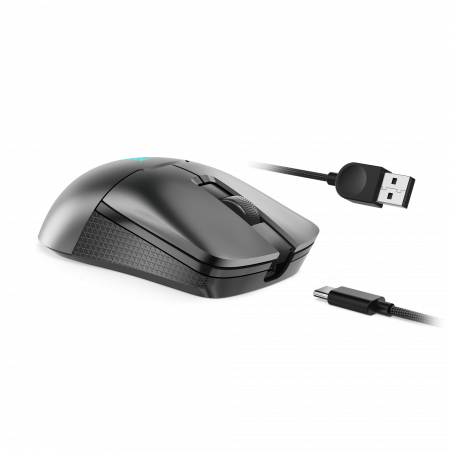 Мышь Lenovo Legion M600s Qi Wireless Gaming темно-серый оптическая 19000dpi беспров. BT/Radio USB (GY51H47355) (id 39222)