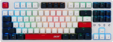 Клавиатура Acer OKR302 механическая белый USB беспроводная BT/Radio for gamer для ноутбука LED (ZL.KBDEE.016) (id 32062)