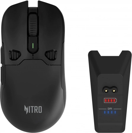 Мышь Acer Nitro OMR404 черный оптическая 6400dpi беспров. BT/Radio USB 6but (ZL.MCEEE.02T) (id 32155)