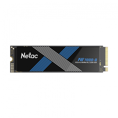 SSD накопитель Netac SSD NV7000-Q 4TB PCIe 4 x4 M.2 2280 NVMe 3D NAND, R/W up to 7100/6200MB/s, TBW2560TB with heat spreader, 5y wty (id 29034)