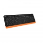 Клавиатура + мышь A4Tech Fstyler FG1010 клав:черный/оранжевый мышь:черный/оранжевый USB беспроводная Multimedia (FG1010 ORANGE) (id 39185)