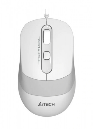 Мышь A4Tech Fstyler FM10S белый/серый оптическая 1600dpi silent USB 3but (FM10S USB WHITE) (id 39442)