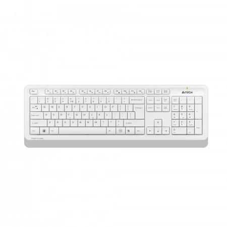 Клавиатура + мышь A4Tech Fstyler FG1010 клав:белый/серый мышь:белый/серый USB беспроводная Multimedia (FG1010 WHITE) (id 39184)