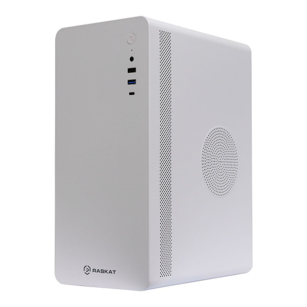 Компьютер Raskat STANDART 300 MT / Intel Core i3-12100 / 8GB DDR4 / 256GB SSD / Intel UHD Graphics (HDMI+DP) / LAN / NoOS / 500W / White / 1Y (id 57353)