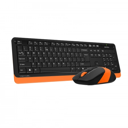 Клавиатура + мышь A4Tech Fstyler FG1010 клав:черный/оранжевый мышь:черный/оранжевый USB беспроводная Multimedia (FG1010 ORANGE) (id 39185)