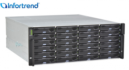 Система хранения данных Infortrend EonStor DS 4000 Gen2 4U/24bay Dual controller 2x12Gb/s SAS,8x1G iSCSI+4x host board, 2x4GB, 2x(PSU+FAN), 2x(SuperCap.+Flash module),1xRM kit (ESDS 4024R2C-C)(repl DS4024R2C000C-8U32) (id 34362)