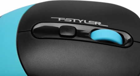 Мышь A4Tech Fstyler FM10 черный/синий оптическая 1600dpi USB 4but (FM10 BLUE) (id 39448)
