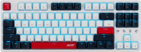 Клавиатура Acer OKR302 механическая белый USB беспроводная BT/Radio for gamer для ноутбука LED (ZL.KBDEE.016) (id 32062)