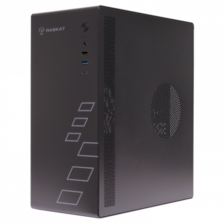 Компьютер Raskat Standart 300 SSF / Intel Core i3-14100 / 8GB DDR4 / 256GB SSD / Intel Graphics (VGA+2*DP) / LAN / NoOS / 400W / Black / 1Y (id 57773)