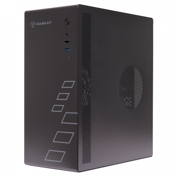 Компьютер Raskat Standart 300 SSF / Intel Core i3-14100 / 8GB DDR4 / 256GB SSD / Intel Graphics (VGA+2*DP) / LAN / NoOS / 400W / Black / 1Y (id 57773)
