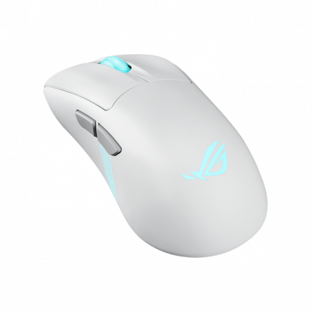 Мышь ASUS ROG KERIS II ORIGIN, 54g, Wired, 2.4GHz RF, Bluetooth 5.1, 42K DPI sensor, 5 Programmable Buttons, White (id 38019)