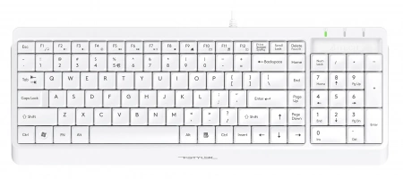 Клавиатура + мышь A4Tech Fstyler F1512 клав:белый мышь:белый USB (F1512 WHITE) (id 39179)