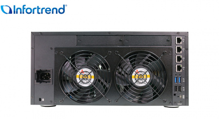 Сетевой накопитель Infortrend GSe Pro 108-C 8bay, supports NAS, SAN, object protocol and Cloud gateway, including Intel Atom 2.4GHz 4C CPU, 1x4GB non-ECC, 4x1GbE(RJ45), 2x USB 2.0, 2x USB 3.0, 1x Host Board slot, 1xPSU and 8 drive trays (id 36427)