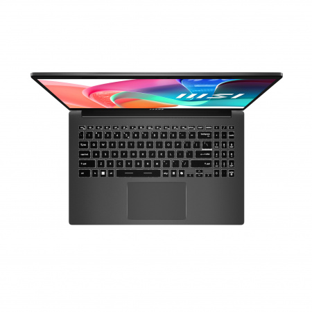 Ноутбук MSI Modern 15 F1MG-1072XRU Core 5-120U / 16GB DDR4 / 512GB SSD M.2 NVMe / 15.6" FHD (1920x1080) IPS, 250nits / Intel Graphics (HDMI) / SD Card Reader / LAN / WiFi / BT / CAM HD / 46.8Whr / 65W ext / NoOS / Grey / 1 год гарантии (id 55617)