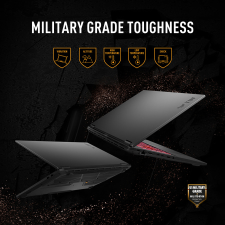 Ноутбук Asus TUF Gaming A18 FA808UP AMD Ryzen 7 260 / 32GB DDR5 / 1TB SSD / 18" 1920x1200 IPS, 300nit, 144Hz, G-Sync, 3ms / Nvidia RTX 5070 8GB / LAN / WiFi / BT / Pluton / USB4 / Cam FHD + IR / 90Wh / RGB backlit Kb / No OS / Jaeger Gray (id 55389)