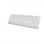 Клавиатура + мышь A4Tech Fstyler FG1010 клав:белый/серый мышь:белый/серый USB беспроводная Multimedia (FG1010 WHITE) (id 39184)
