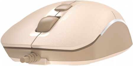 Мышь A4Tech Fstyler FM26 бежевый/коричневый оптическая 1600dpi USB для ноутбука 4but (FM26 USB (CAFE LATTE)) (id 39984)
