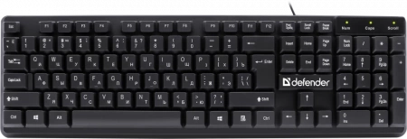 Проводная клавиатура Defender 45559 Symbol HB-559 RU,черный,104 кн,1.5м (id 48641)