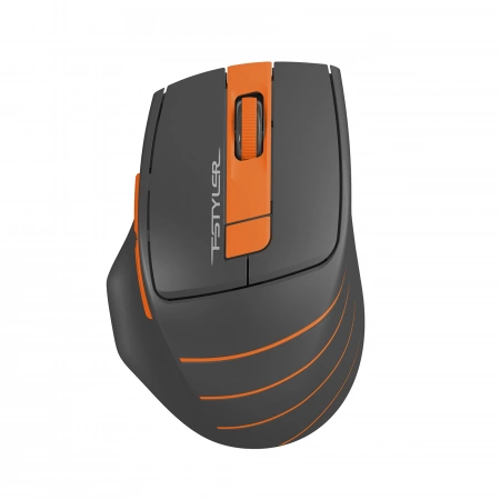 Мышь A4Tech Fstyler FG30S серый/оранжевый оптическая 2000dpi silent беспров. USB 6but (FG30S ORANGE) (id 39820)